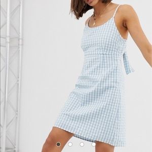 ASOS blue gingham sundress